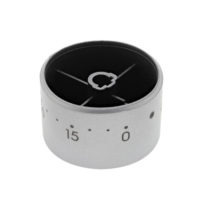 knob, timer, grey