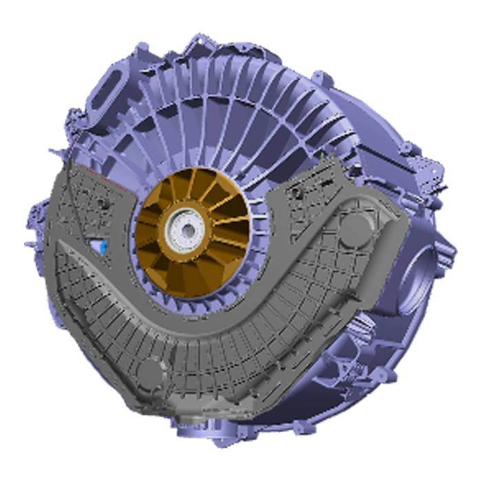 shell,rear tub,assembly,G50 D25