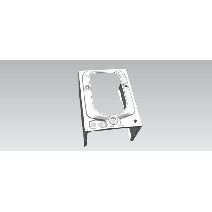 cabinet, back, assembly, white