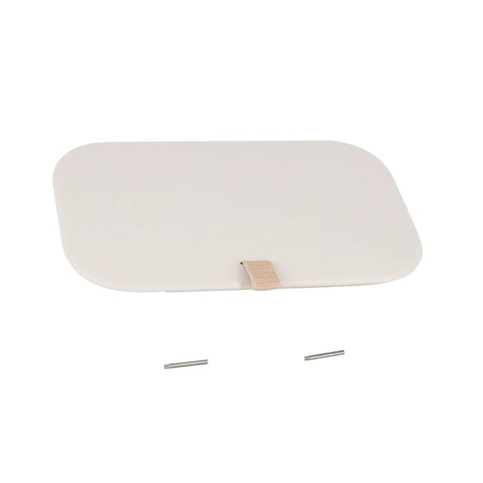 DECKEL,MIT,KAMMER,SHELL WHITE