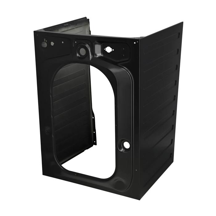 cabinet assembly, back, silver,