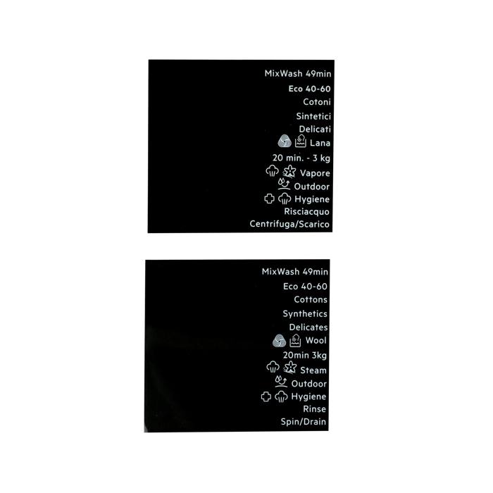 programme plate, knob, adhesive