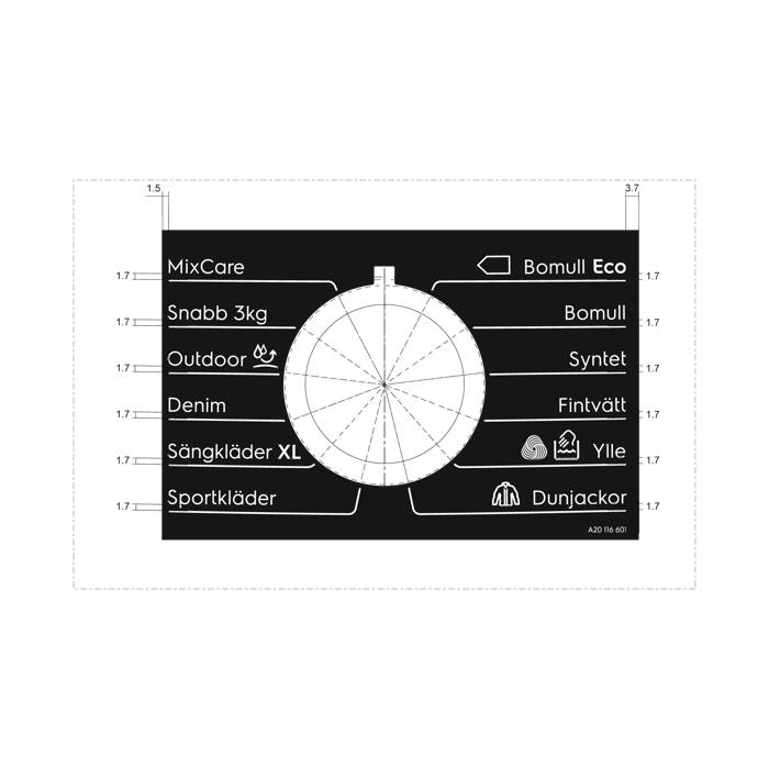 programme plate,knob,adhesive,SV