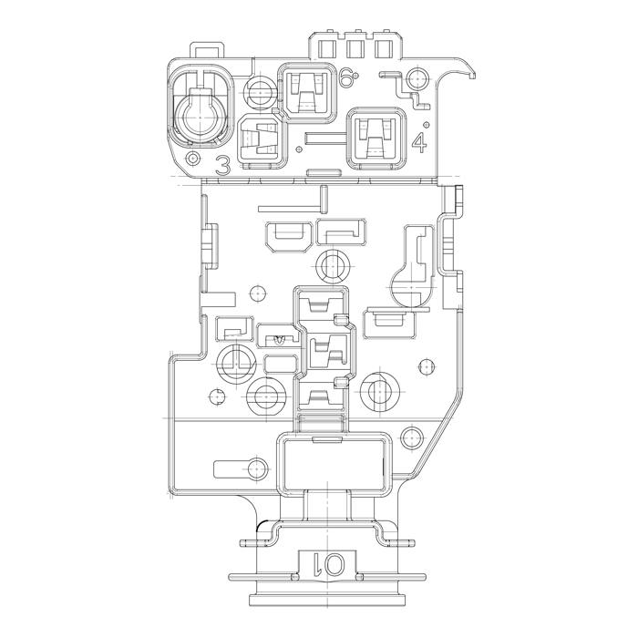Support thermostat,intégré