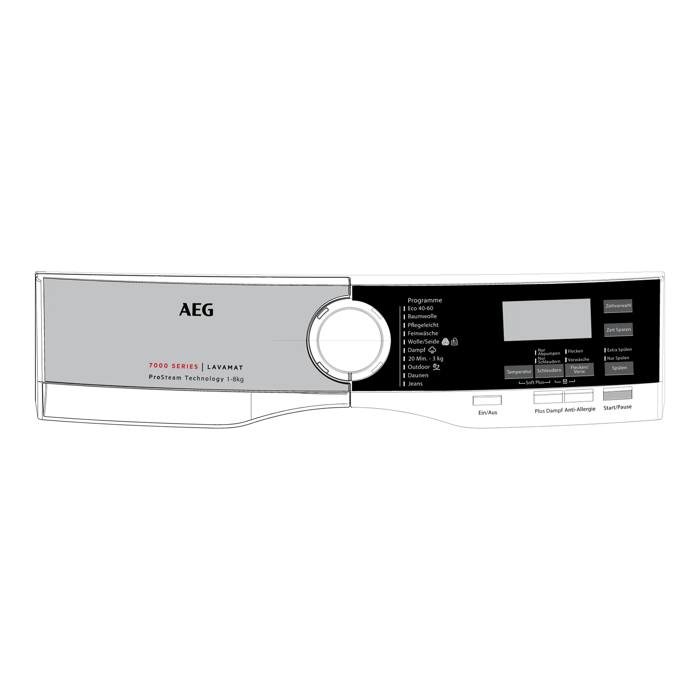 control panel, white, AEG