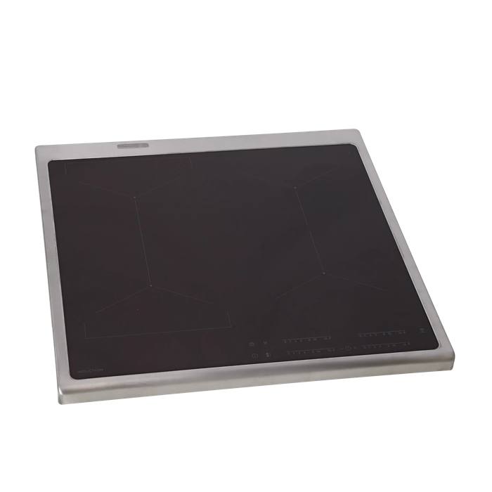 cooking top with frame, inox, 596x600mm