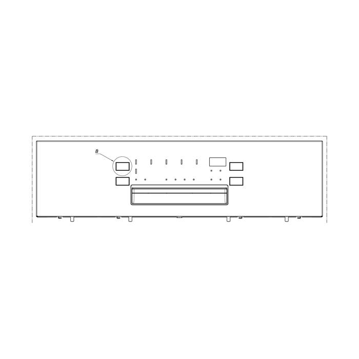 Bedienblende, Inox, AEG