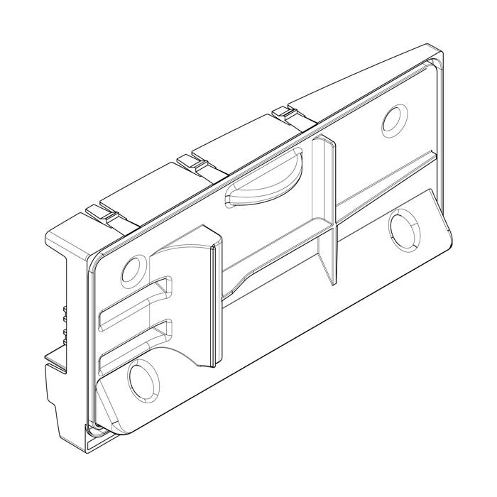 tapa abatible, interno, base