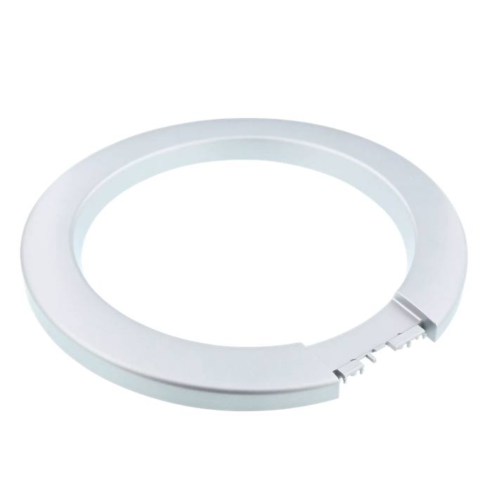 Cadre de hublot externe argent pour lave-linge
