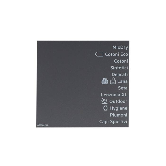 programme plate, adhesive
