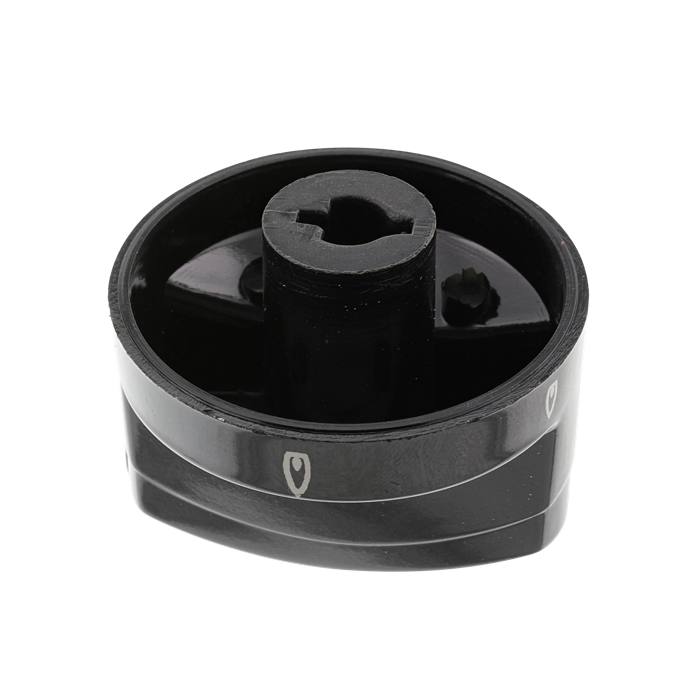Black Gas Hob Control Knob