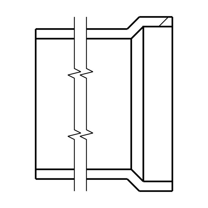 service tube, L=69,5mm