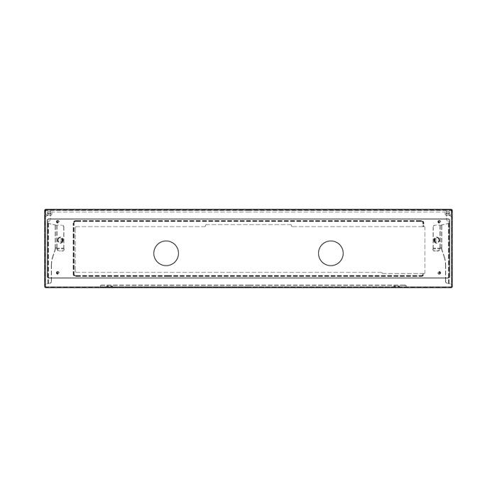 BEDIENBLENDE,INOX,60CM,SET,2K