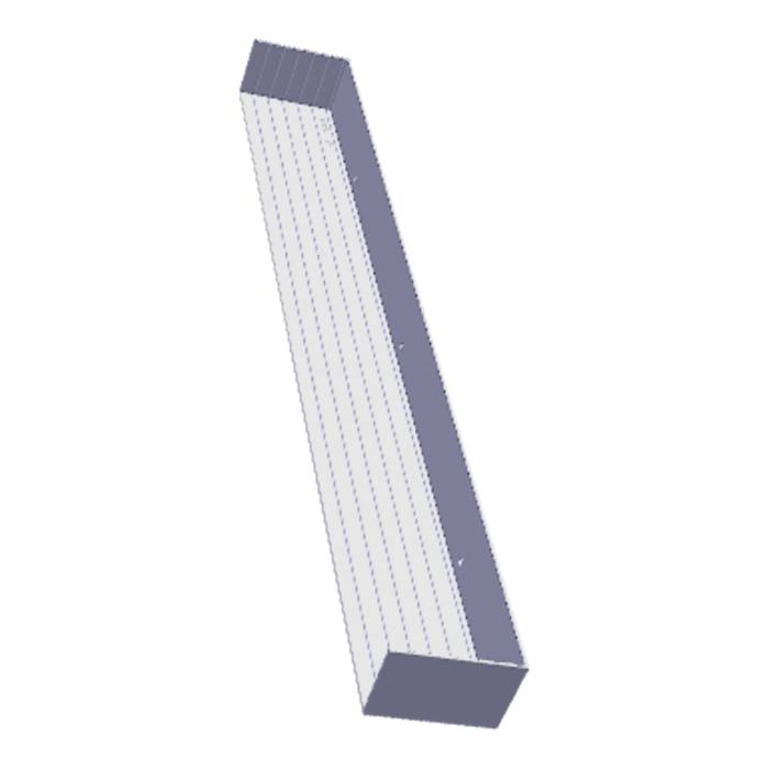 spacer, back, grey, 548x65