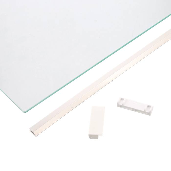 glazen plank, kit, kompleet, 473x295mm