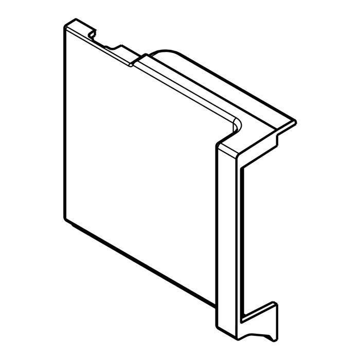 kåpa, frontpanel, vänster, 7820
