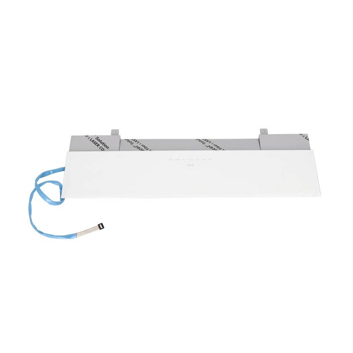 glass panel, lower, white