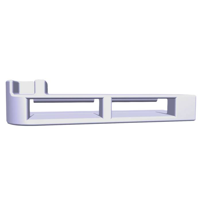 stopp, hylla glas-, vänster, 7801, 50x18.15mm