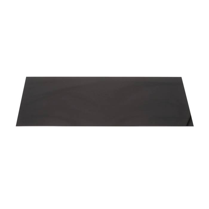 front panel, glass, black