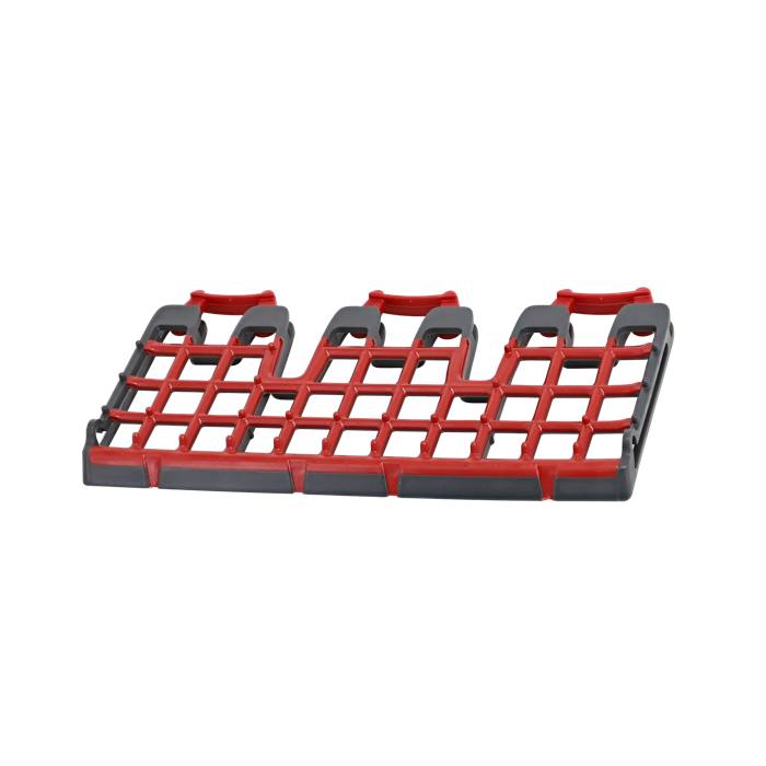cup shelf, with rubber, red,