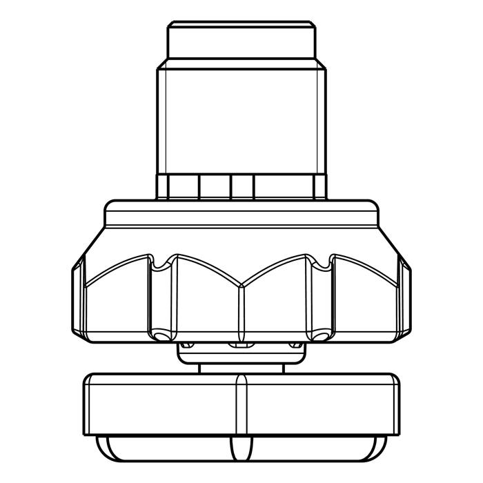 foot,bush,assembly,adjustable H 44.5mm