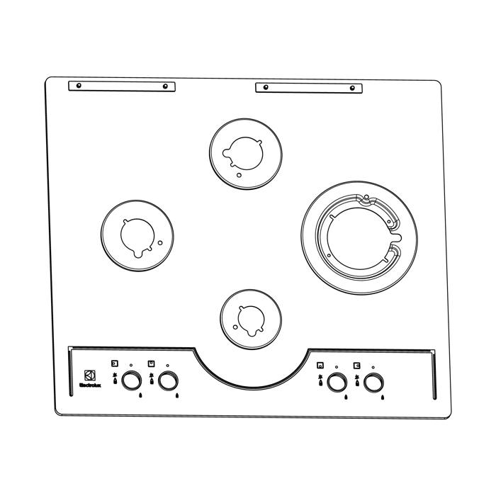 ARBEITSPLATTE,CREME,ELECTROLUX