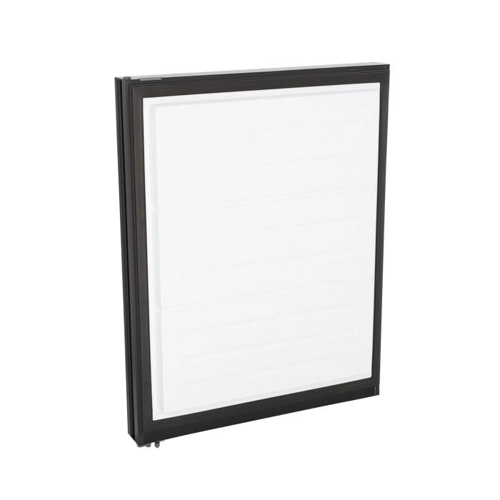 freezer door, assembly, black, 804x595mm