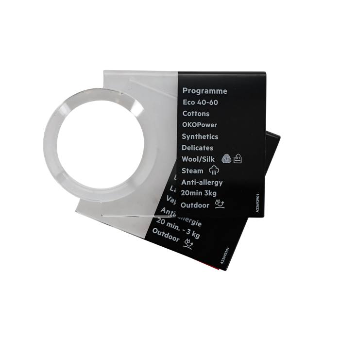 programme plate, knob, adhesive