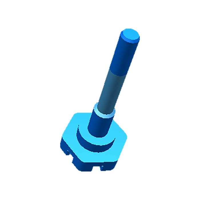 adjustable foot,front,M8x60.8mm