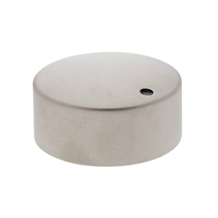 knob, round, nickel plated