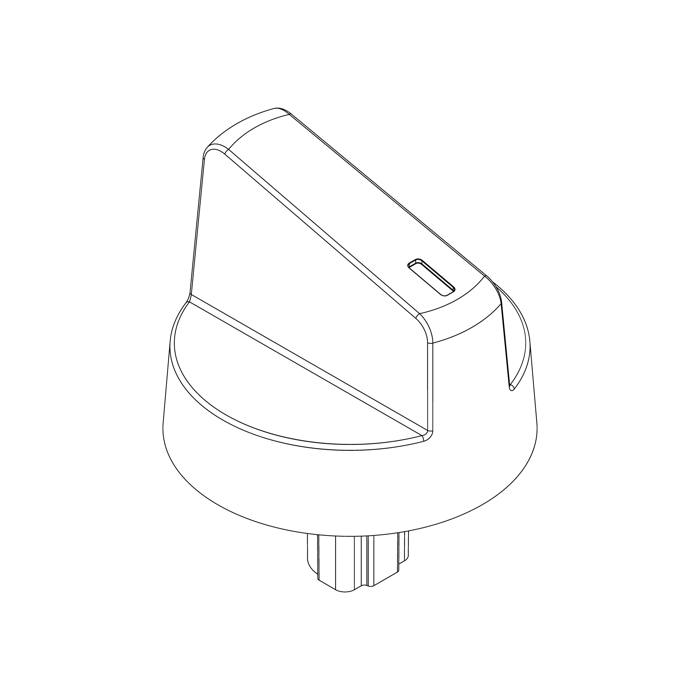 knob, function, black, 0-8,HU