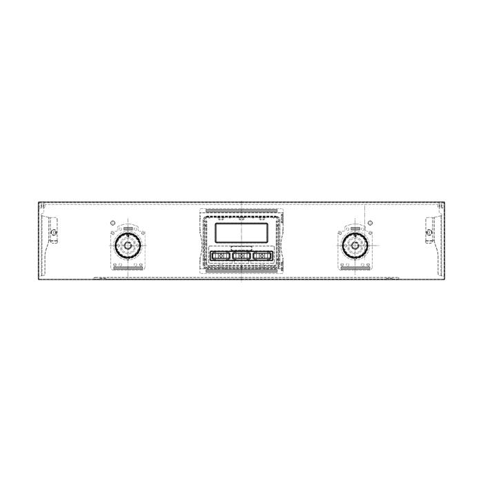 BEDIENBLENDE,INOX,60CM,SET.2K