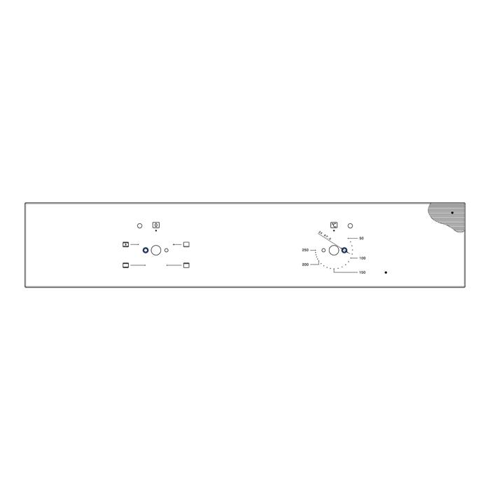 BEDIENBLENDE,INOX,60CM,2K