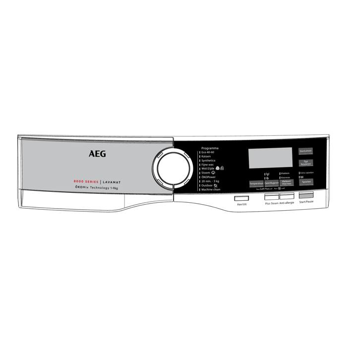 control panel, white, AEG, NL