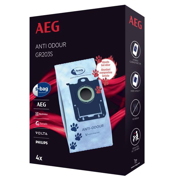GR203S s-bag® Anti-Odour Staubsaugerbeutel