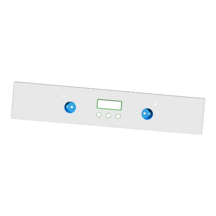panel obslugi,nierdzewny,60cm,SET,2K