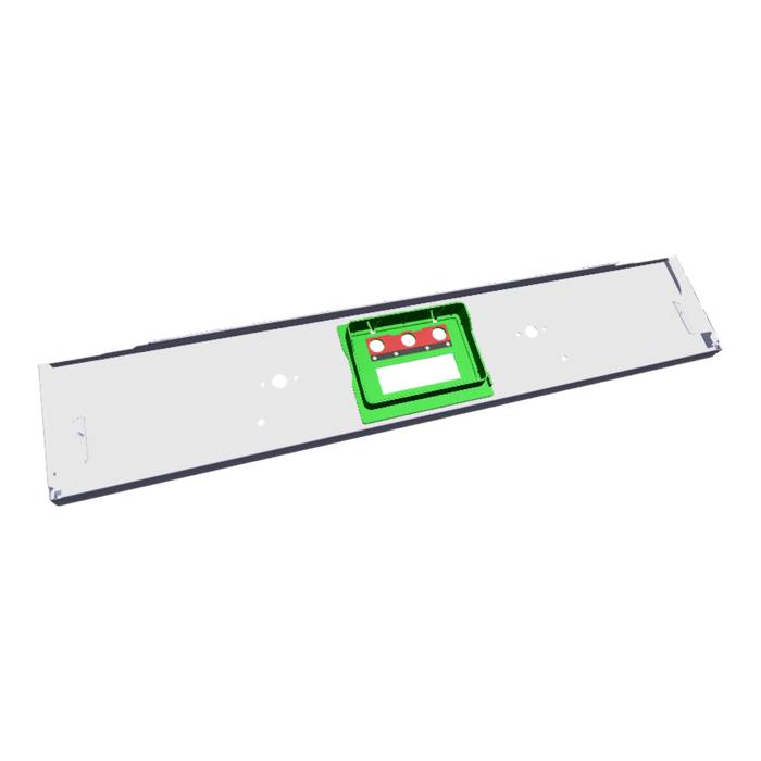 BEDIENBLENDE,INOX,60CM,SET,2K