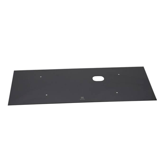 glass panel, bracket, upper, 896x380 black