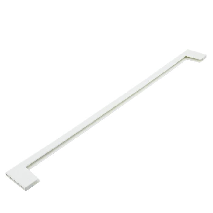 Plastic voorrand glazen plateau koelkast, wit