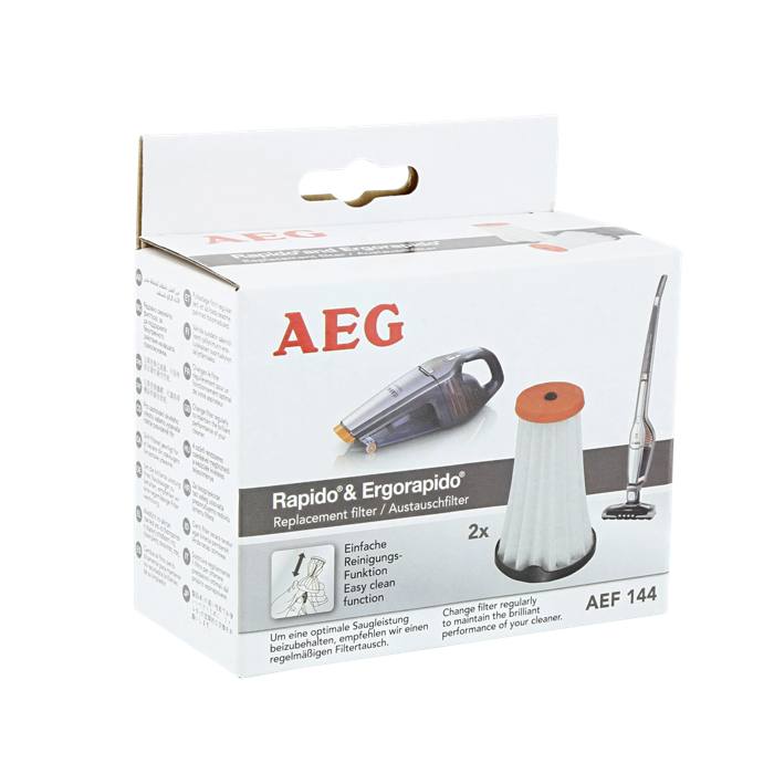 AEF144 Austauschfilter (geeignet für Rapido AG51/AG61, Ergorapido AG18/AG30/AG31/AG35), CX7 & HX6 - 2 Stück