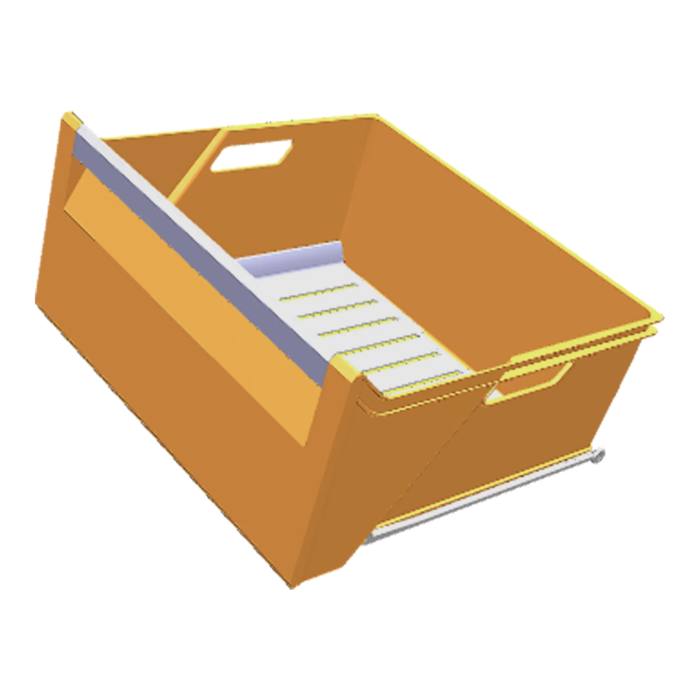 Vegetable box,roller,neutral,738,490x247mm