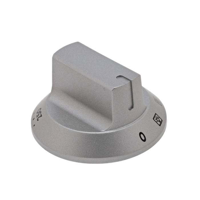 knob, thermostat, inox, 0-250°C, 2+0