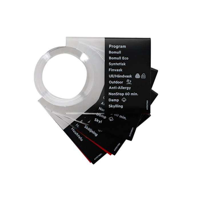 programme plate,knob,adhesive,DA,NO,FI,SV