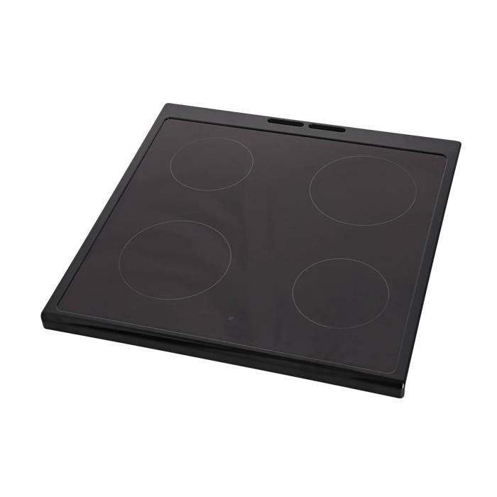 cooking top with frame, inox, 596x600mm
