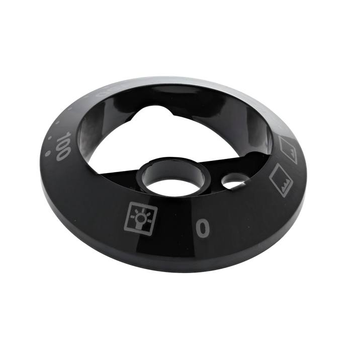 indicating plate,thermostat,black,0-250°C,3+0