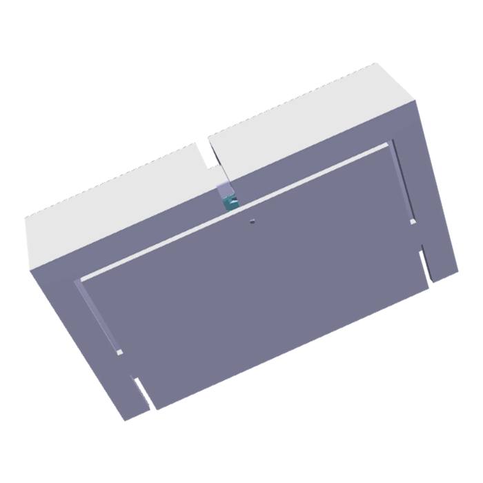 Gefrierschubladentür - Stainless Steel - 913x549mm