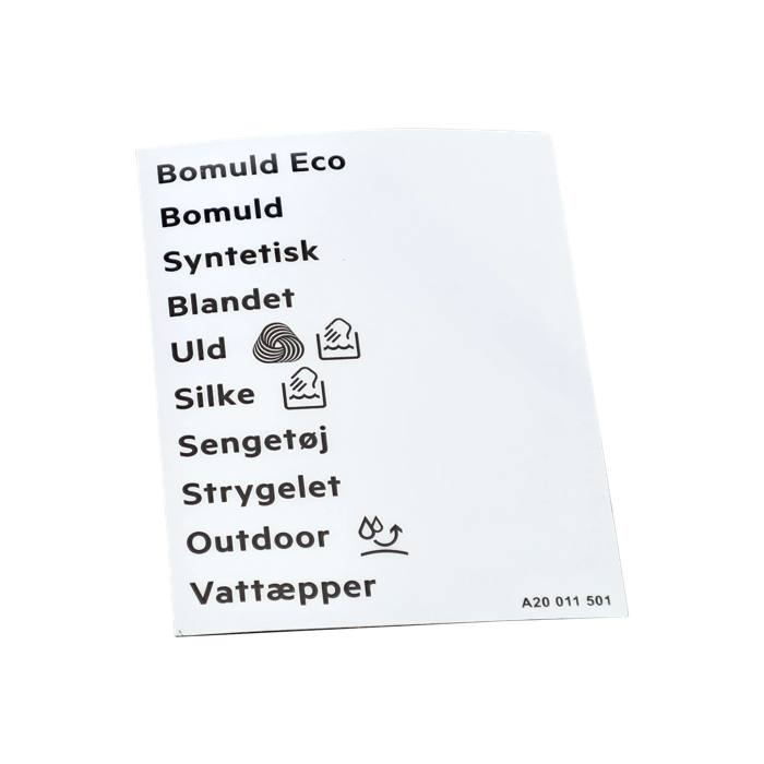 programme plate, adhesive