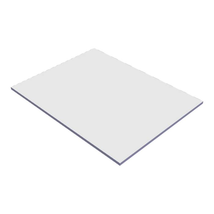 Arbeitsplatte, weiss, 447x595mm