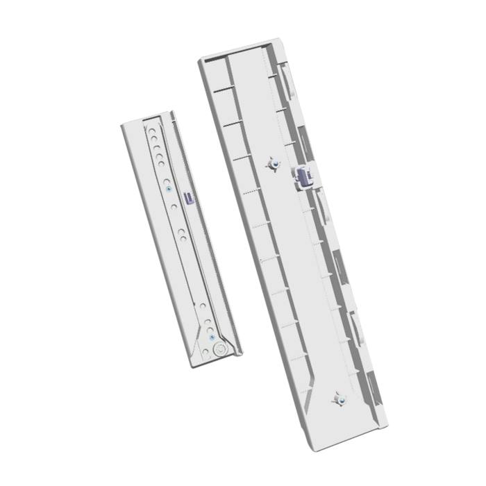 glass shelf, rails, kit, 429x300mm