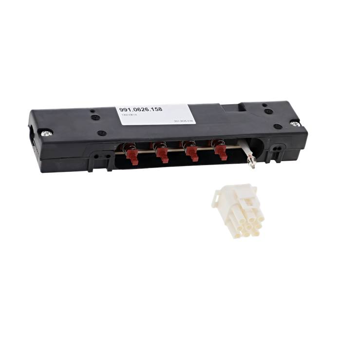 assembly, control panel, push button